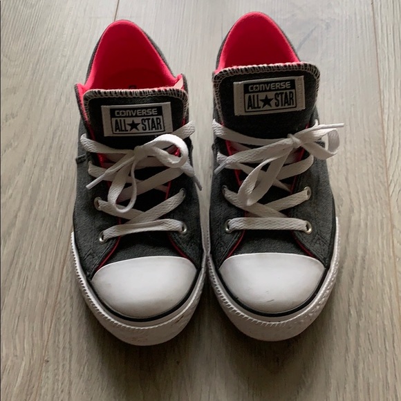 kids grey converse
